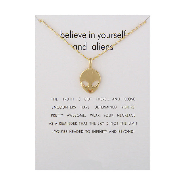 Collier Alien Believe In Yourself And Aliens