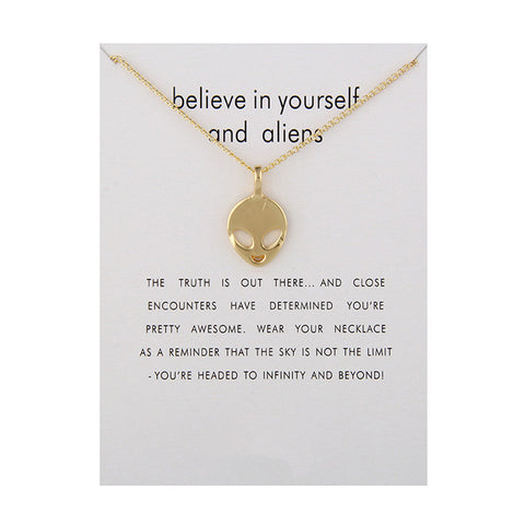Collier Alien Believe In Yourself And Aliens