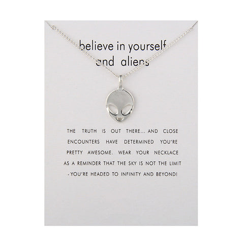 Collier Alien Believe In Yourself And Aliens