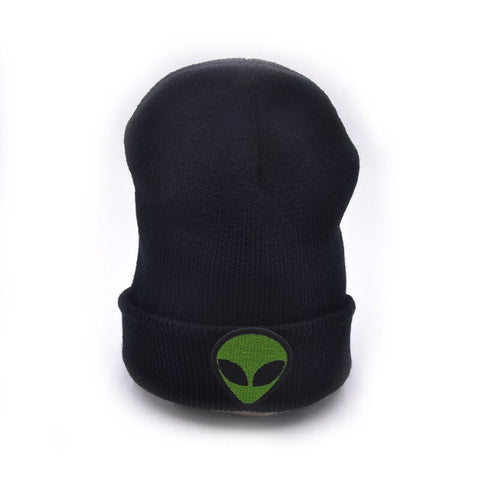 Bonnet Alien unisexe Noir et Vert