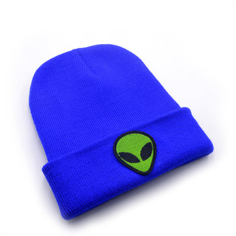 Bonnet Alien unisexeBleu et Vert