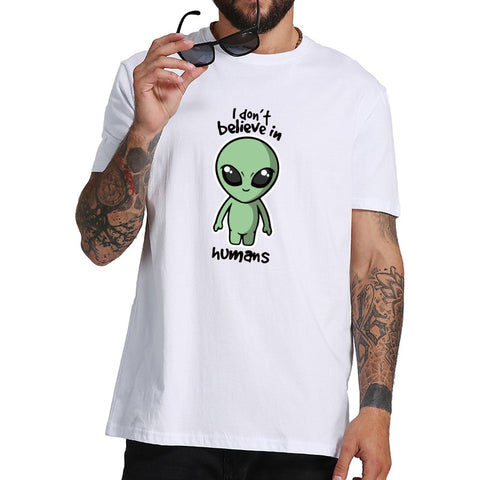 T-shirt Alien Homme I Don't Believe In Humans