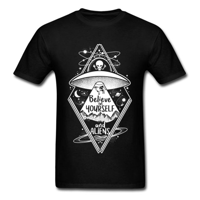 T-shirt Alien Homme Believe In Yourself And Alien