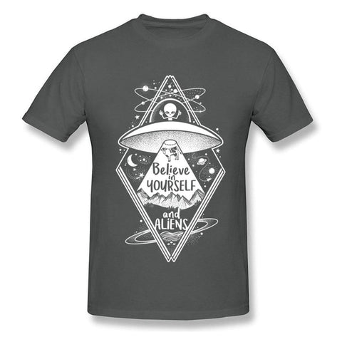 T-shirt Alien Homme Believe In Yourself And Alien