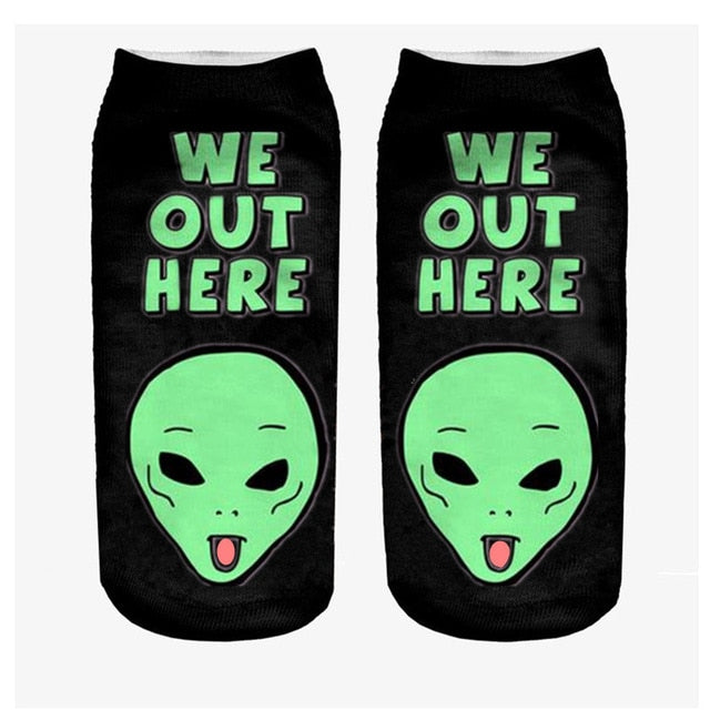 Chaussettes Alien unisexe We Out Here
