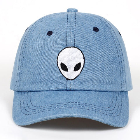Casquette Alien unisexe Bleu et Blanc