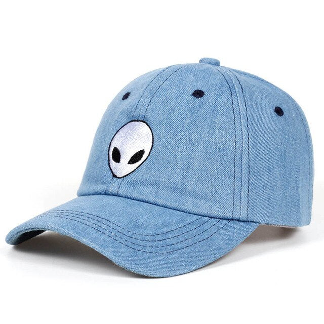 Casquette Alien unisexe Bleu et Blanc