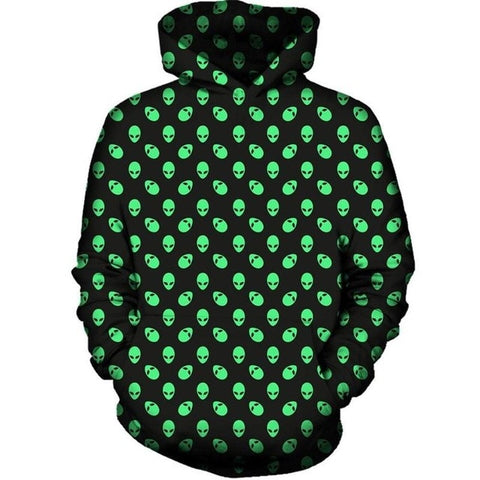 Sweat à capuche Alien Homme noir