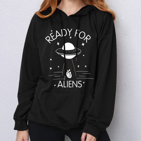 Sweat Alien à Capuche Femme Ready For Aliens