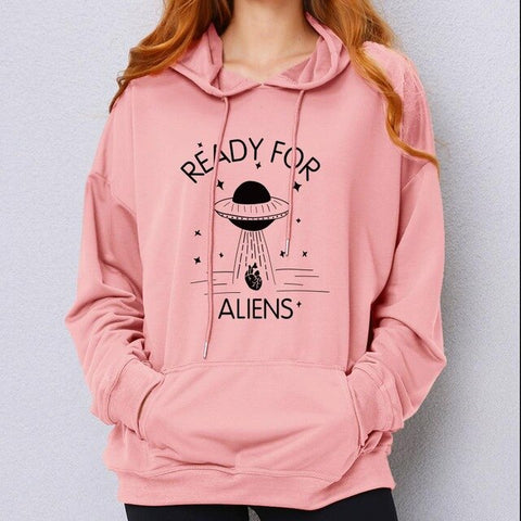 Sweat Alien à Capuche Femme Ready For Aliens