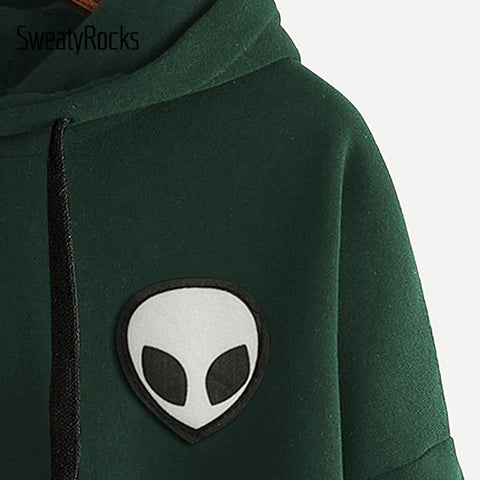 Sweat à Capuche Alien Femme petit logo