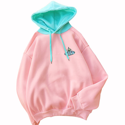 Sweat à Capuche Alien Femme UFO