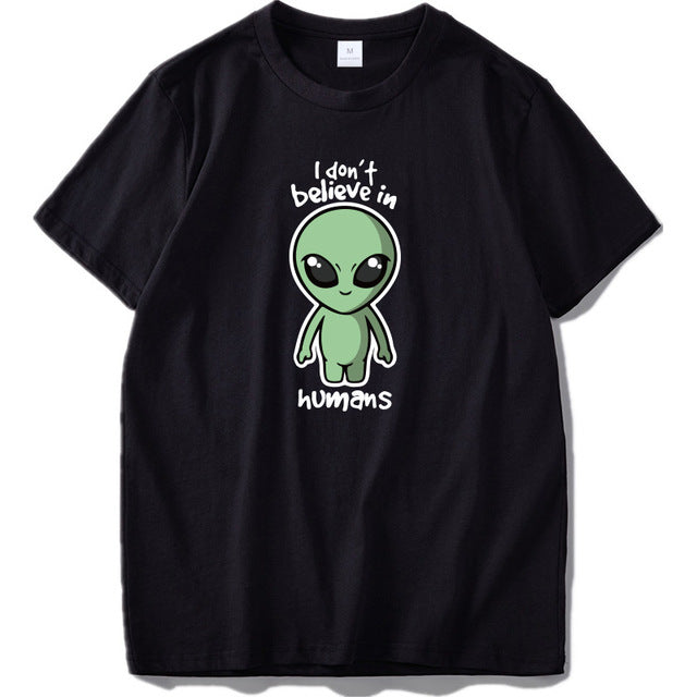 T-shirt Alien Homme I Don't Believe In Humans