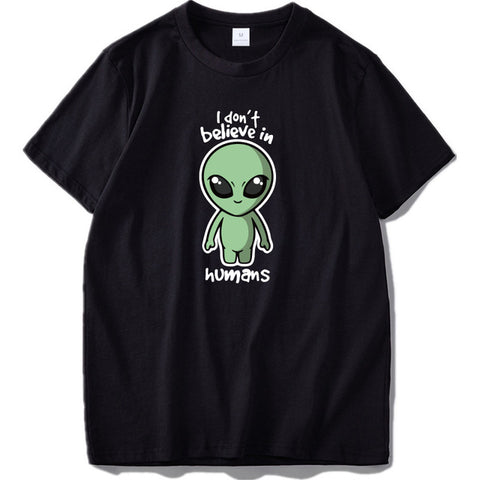 T-shirt Alien Homme I Don't Believe In Humans