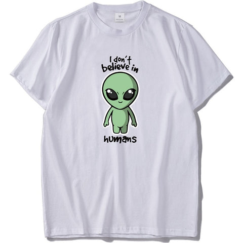 T-shirt Alien Homme I Don't Believe In Humans