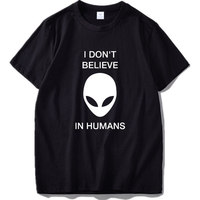 T-shirt Alien Homme Don't Believe In Humans