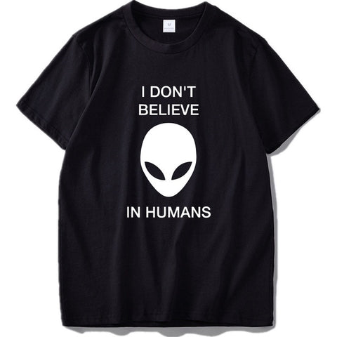 T-shirt Alien Homme Don't Believe In Humans