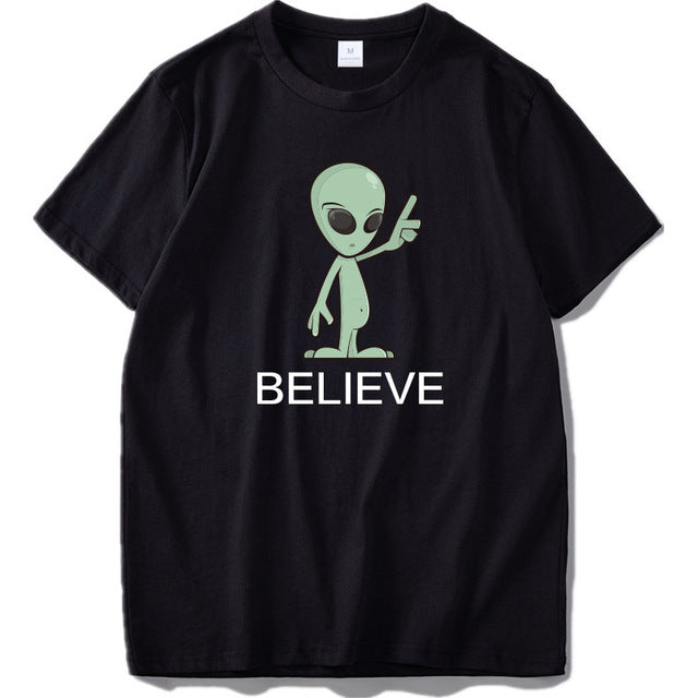 T-shirt Alien Homme Believe