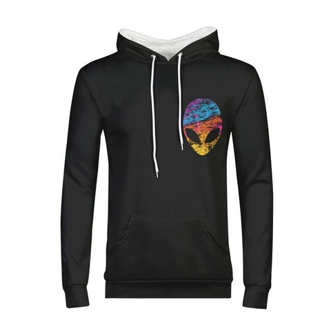 Sweat à capuche Alien Homme Logo à gauche