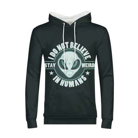 Sweat à capuche Alien Homme I Do Not Believe in Humans
